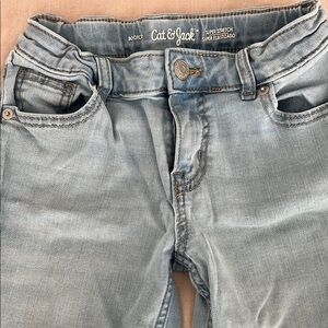 Cat & Jack Light Wash Super Stretch Jeans - Light Blue